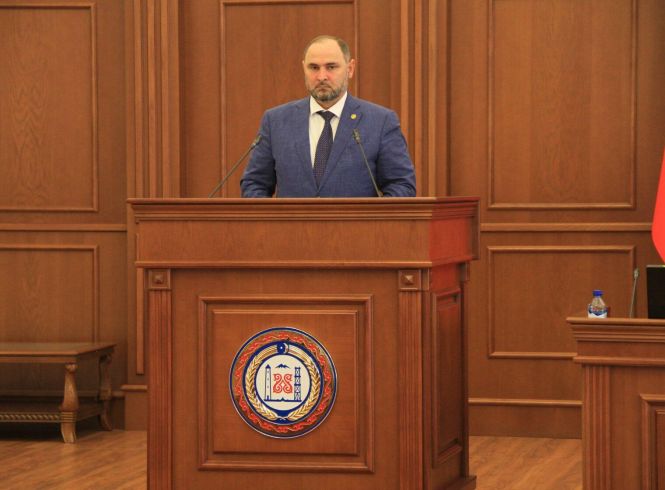 Участие министра финансов Чеченской Республики Тагаева С.Х. В 124-ом заседании Парламента ЧР 4-го созыва